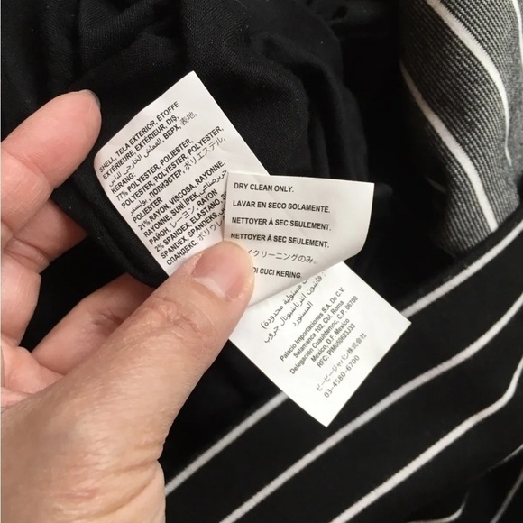 Bebe striped black Fit&flare mini dress size Xs - Picture 3 of 5